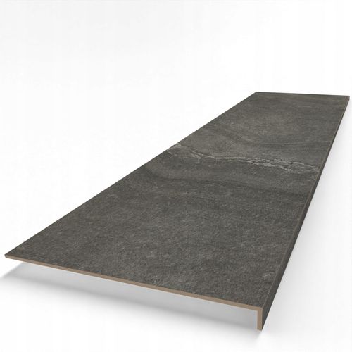Stopnica gres grafit/antracyt z kapinosem,płytka schodowa bez nacięć 120x30 na Arena.pl