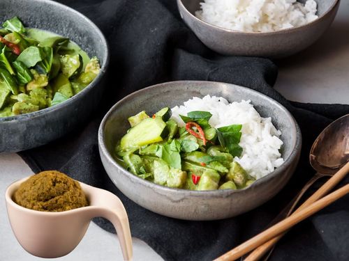 Pasta zielona curry hot chilli ostra przyprawa green curry tajska 200g na Arena.pl