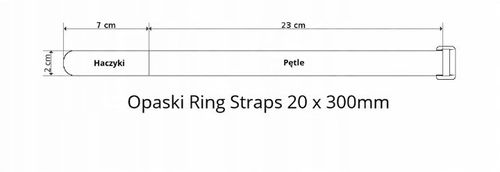 Opaska z rzepem pasek organizer do spinania 10 szt na Arena.pl