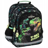 Plecak szkolny wielokomorowy Derform czarny