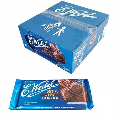 E.WEDEL CZEKOLADA MOCNO GORZKA 80% KAKAO 80g na Arena.pl