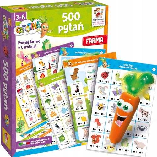 lisciani carotina 500 pytań farma  1283 na Arena.pl