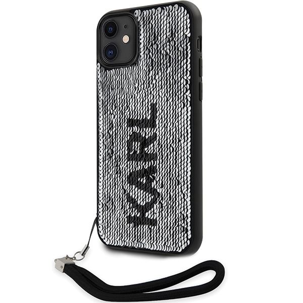 Etui Karl Lagerfeld do iPhone 11, iPhone XR, Srebrny zdjęcie 2