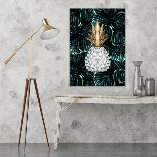 Deco Panel, Biały ananas 50x70 na Arena.pl