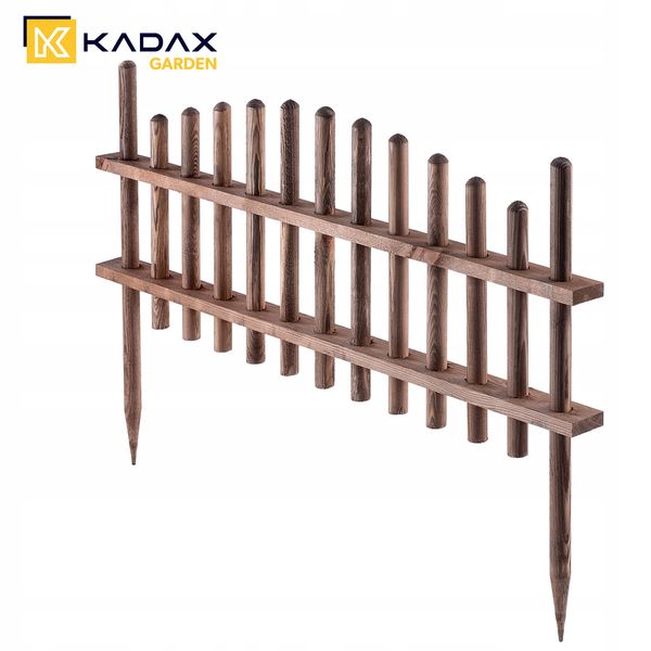 KADAX Płotek Ogrodowy Drewniany Palisada 85cm zdjęcie 8