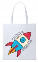Dla Dziewczyny Żony Torba Eco Biała Shopper Z Nadrukiem Ze Zdjęciem