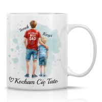 Prezent Dla Taty Na Dzień Ojca Kubek Z Dziećmi Z Imieniem Upominek