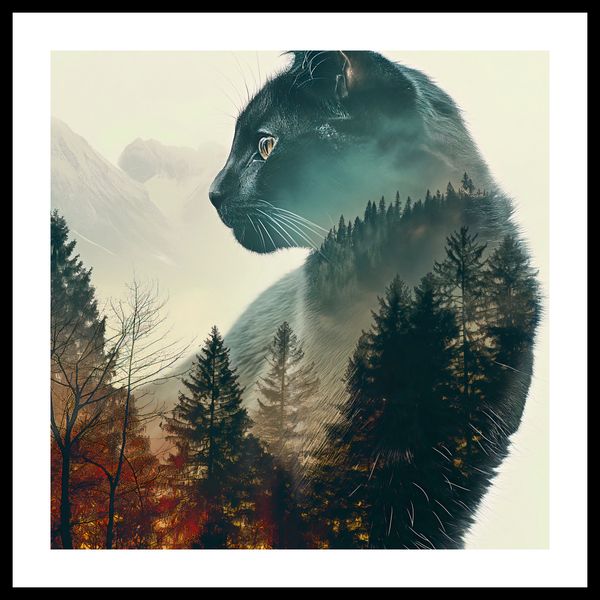 Plakat 40x40cm Koci Duch Lasu zdjęcie 3