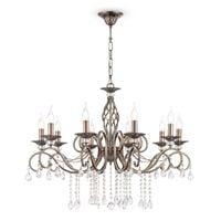 Żyrandol LAMPA wisząca GRACE RC247-PL-10-R Maytoni pałacowa OPRAWA świecznikowy ZWIS z kryształkami złoty