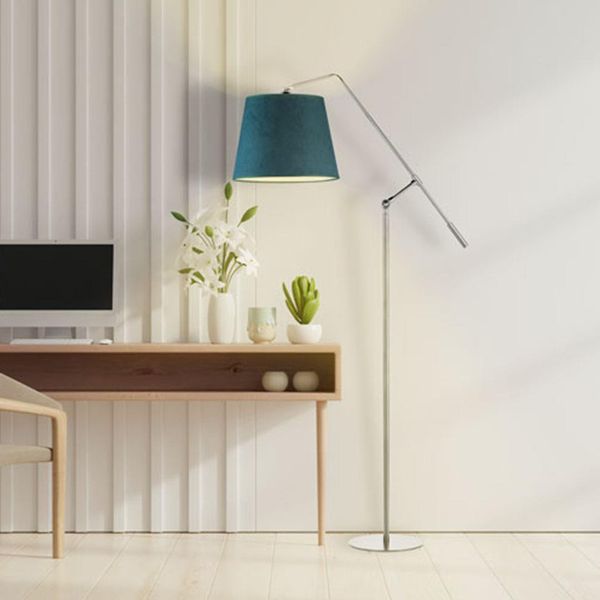 Lampa podłogowa FOYA srebrna zieleń zdjęcie 3