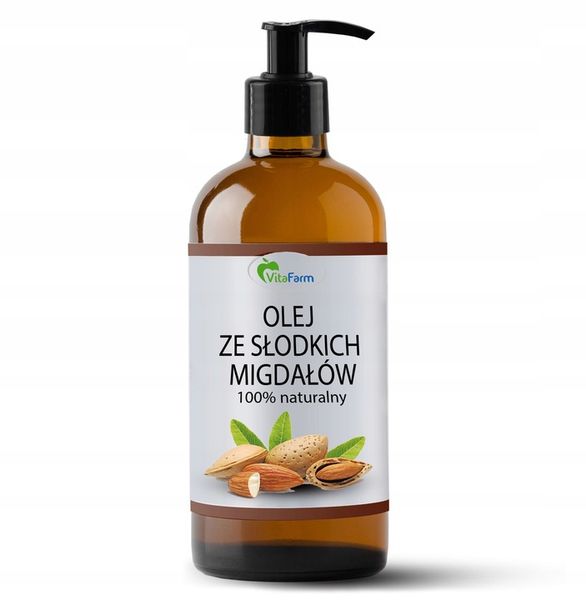 NATURALNY OLEJ ZE SŁODKICH MIGDAŁÓW 1 Litr zdjęcie 1