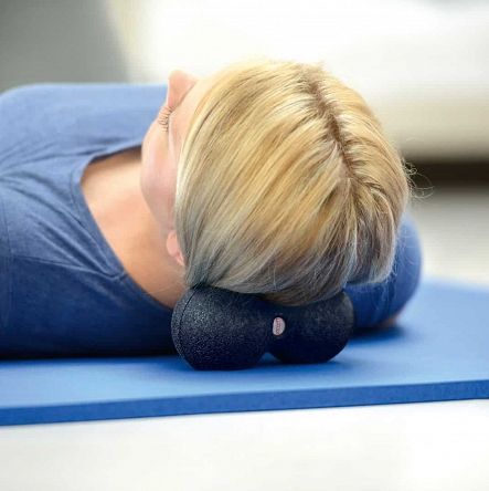 PODWÓJNA PIŁKA DO MASAŻU ROLLER SILIKONOWY 63MM MASAŻER LACROSSE CROSSFIT na Arena.pl