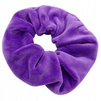 Gumka do włosów scrunchies welur ciemny fioletowy 13cm