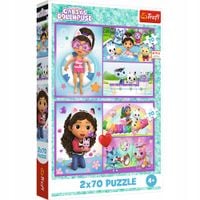 Puzzle Gabi Koci Domek "2x70" - Baw się z Gabby / Universal Gabby's Trefl