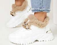 BUTY DAMSKIE SNEAKERSY BIAŁE OCIEPLANE r.37