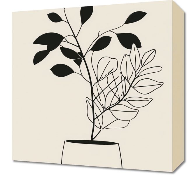 Obraz 40x40cm Prostota Doniczki zdjęcie 1