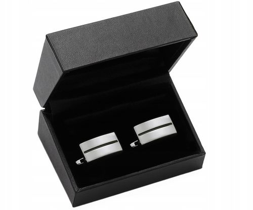 STALOWE SPINKI + PUDEŁKO Metalowa Spinka do Mankietów Koszuli Męska d6-12 na Arena.pl