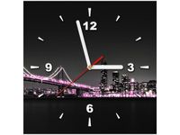 30X30CM ZEGAR ŚCIENNY PANORAMA MOSTU SAN FRANCISCO OBRAZ MALOWANE