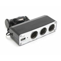 rozdzielacz do zapalniczki samochodowej ładowarka 3 gniazda usb 12v king