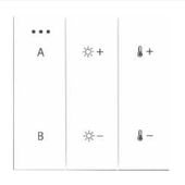 Panel Bluetooth startujący AZ5210 na baterie biały