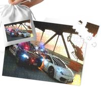 PUZZLE -POLICJA RADIOWÓZ POLICJANT WZORY DLA CHŁOPCA 110EL + WORECZEK