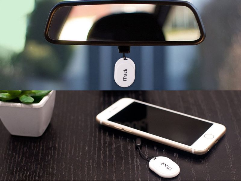 iTrack Mini lokalizator kluczy Bluetooth GPS biały zdjęcie 5
