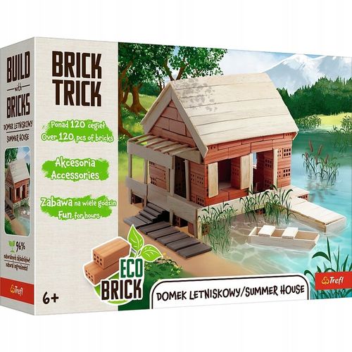 BRICK TRICK DOMEK LETNISKOWY KAMPER KLOCKI CERAMICZNE BUDUJ Z CEGŁY 120 EL na Arena.pl