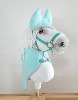 zestaw dla hobby horse a3: derka + nauszniki - jasna mięta