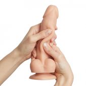 Sliding Skin Realistic Dildo Vanilla M