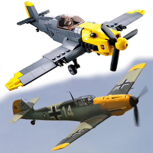 Klocki Wojsko Myśliwiec Messerschmitt BF 109 na Arena.pl