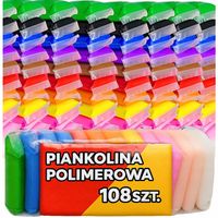 CIASTOLINA PLASTELINA PIANKOLINA GLINA POLIMEROWA 108 WORKÓW
