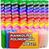 CIASTOLINA PLASTELINA PIANKOLINA GLINA POLIMEROWA 108 WORKÓW