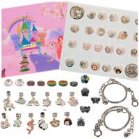 Kalendarz Adwentowy Dla Dziewczynki Bransoletki Koraliki Charms Biżuteria