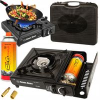 KUCHENKA TURYSTYCZNA GAZOWA POLOWA PRZENOŚNA WALIZKA + KARTUSZ GAZOWY GAZ