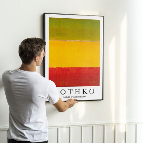 Plakat Mark Rothko obrazy 21x30 cm w czarnej ramie na Arena.pl