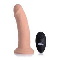 xr brands 7"/18 cm intymny system wibrująco-nadmuchiwany, silikonowy