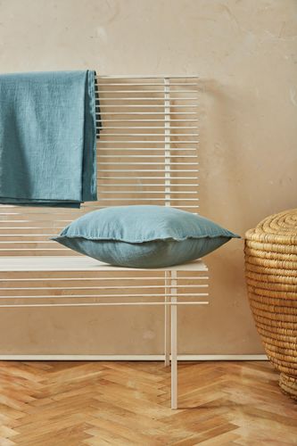 Poszewka z lnu Merida w kolorze zgaszonego turkusu na Arena.pl