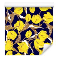 Tapeta żółte tulipany kwiaty rośliny do sypialni