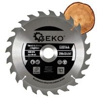 PIŁA TARCZA WIDIOWA DO CIĘCIA DREWNA 250x32 24 ZĘBY TNĄCE GEKO G00144