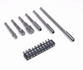 zestaw uchwytów, adapterów i bitów 16el. kd10955
