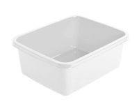 Miska prostokątna kuchenna łazienkowa tworzywo JULIE 8 l 33,7x26,8 cm biała