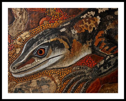 Plakat 65x50cm Oko Jaszczurki na Arena.pl