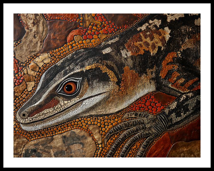 Plakat 65x50cm Oko Jaszczurki zdjęcie 3