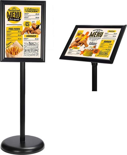 Czarny Regulowany Stojak Pulpit Z Oprawką A4 na Arena.pl