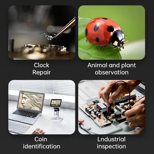 Elektroniczny mikroskop USB z ekranem LCD i zoomem 50-1000x na Arena.pl