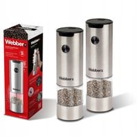 MŁYNEK DO PIEPRZU I SOLI ELEKTRYCZNY na BATERIE MŁYNEK DO SOLI 2 SZT