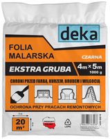 FOLIA MALARSKA EXTRA GRUBA CZARNA 4*5M 1000G - D-300-0211