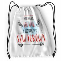 Plecak Dla Szwagrowej Sportowy Szkolny Worek Torba Z Nadrukiem Ze Zdjęciem