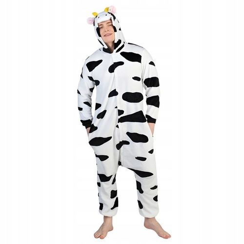Piżama Onesie Kigurumi Kostium Przebranie Krowa XL: 175-185cm na Arena.pl