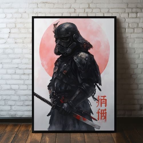 Plakat cyfrowy do wydruku samuraj na Arena.pl